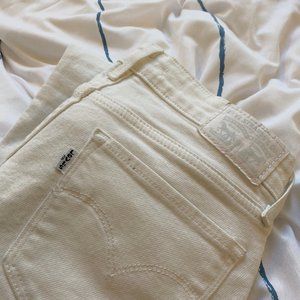 Levis skinny 711 white jeans